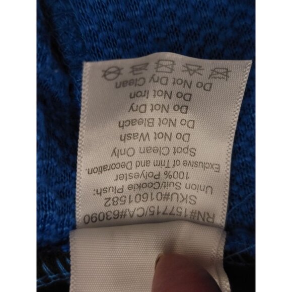 Sesame Street Cookie Monster Blue Fleece Hooded Onesie Pajamas W/ Eyes & Nom Nom - Picture 5 of 5